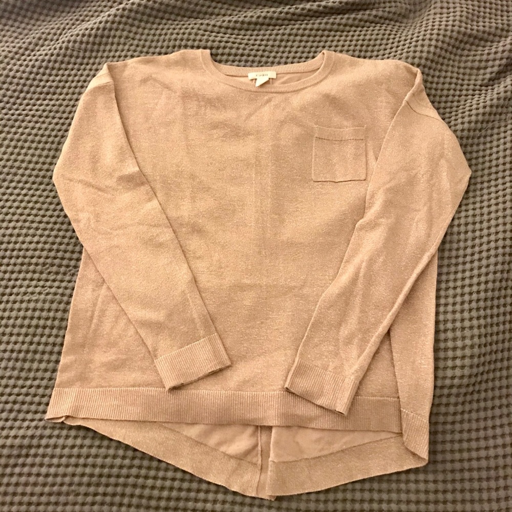 Caslon gold sparkle sweater